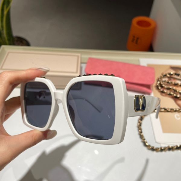 

designer sunglasses for women and men fashion model special uv400 protection letters big leg double beam frame outdoor luxury design women s, White;black