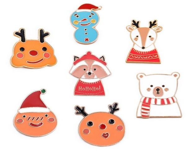 

christmas themed brooch pins enamel jewelry breastpin gift pin brooches8197340, Gray