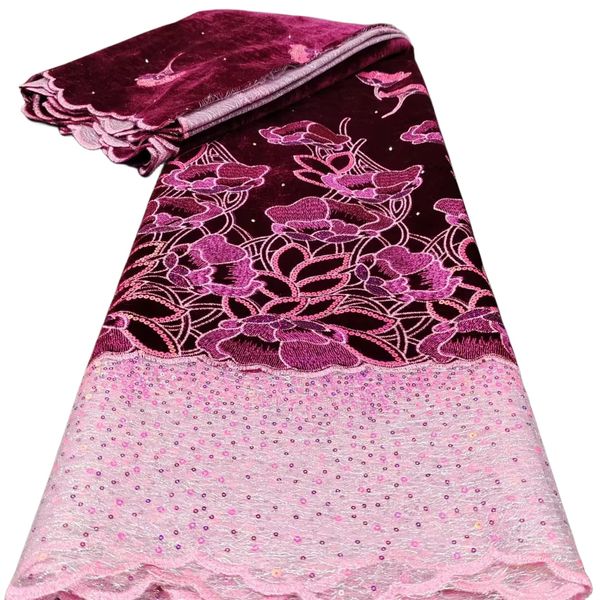 

2023 tulle sequins swiss voile fabric 5 yards birthday party formal textile african women lace evening nigerian ladies gown sewing craft pre, Black;white