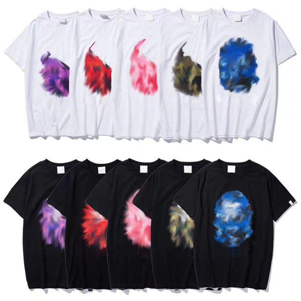 

mens women designers t shirt geometric printed tshirt crew neck short sleeve summer casual shirt luxurys clothing street clothes breathable, White;black