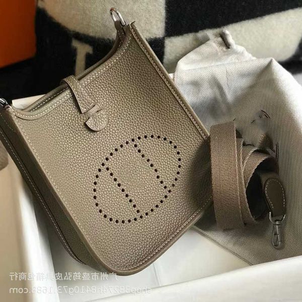 

designer h home bag evelynn new evelynns cowhide lychee pattern one shoulder crossbody women's bag casual versatile bucket gl5t