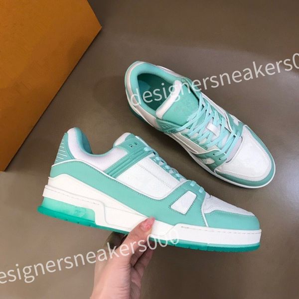 

2023 new luxury designer skate sneaker virgil casual shoes calfskin leather abloh black white blue leather overlays rd0804