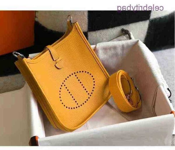 

factory designer hremes shoulder bags bag evelynn handbag crossbody s women 2023 h home mini messenger layer cowhide litchi pattern bucket h
