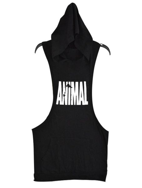 

oneck men cotton hoodie sweatshirts fitness clothes bodybuilding tank men sleeveless tees shirt golds stringer vest h 153749892, White;black