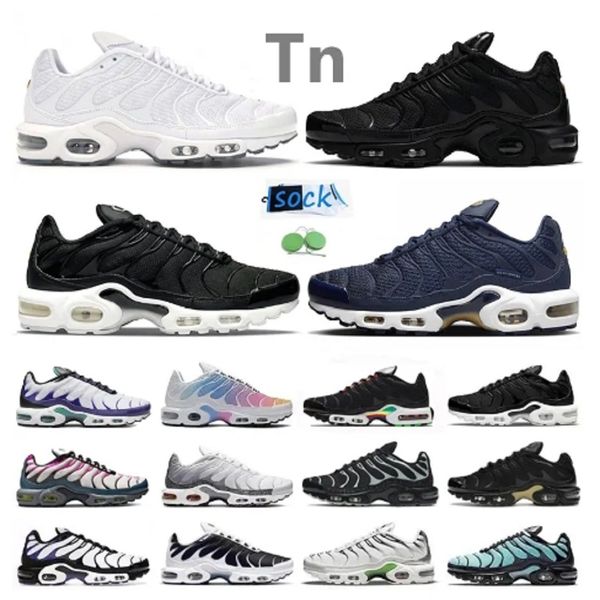 

tn plus mens running shoes sneaker triple white red black gold unity fire ice metallic silver oreo hyper bule worldwide gradient men women t