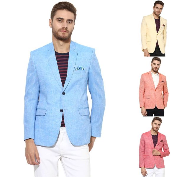 

comfort men's tuxedos slim fit groom wear business office prom notched lapel jacket custom made only blazer, Black;gray