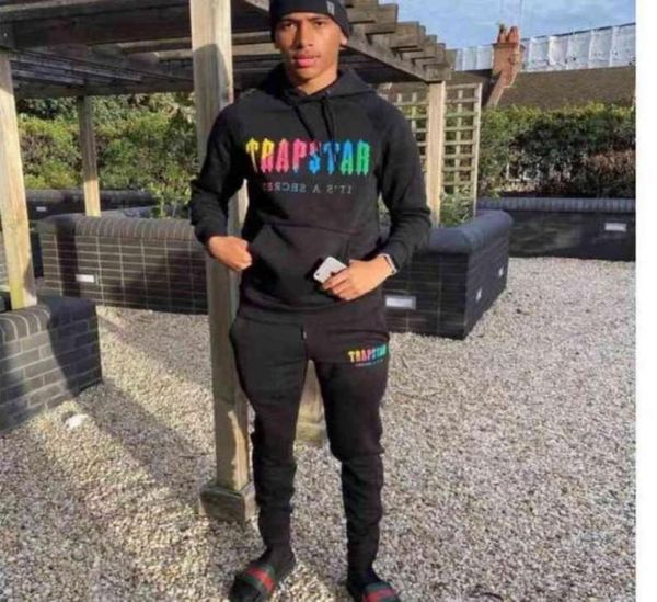 

new trap star baseball sweatshirt tracksuits decoding hooded sportsweargray revolution medium men039s and women039s sportsw60542285194425, Black