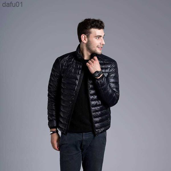 

winter casual 2020 jacket mens outwear coat lightweight parka stand collar mens winter jackets and coats plus size s-3xl yyj0031 l230520, Black