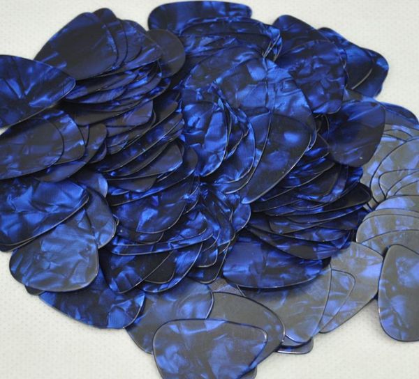 

lots of 100 pcs thin 046mm blank guitar picks plectrums celluloid pearl blue6906115
