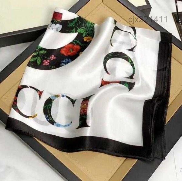 

1style silk scarf head scarfs winter luxurious high end letter pattern designer shawl new gift easy to match soft touch above x4ga, Blue;gray