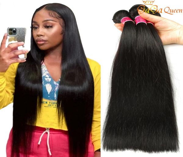 

9a brazilian straight human hair weave 3 bundles unprocessed brazilian virgin hair straight1848336, Black
