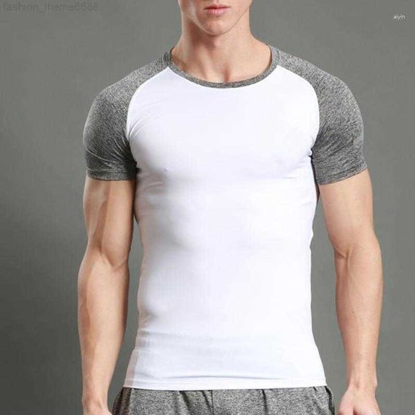 

men's t shirts short sleeve t-shirt male patchwork men clothing spring summer fashion casual shirt ropa deportiva zm690, White;black
