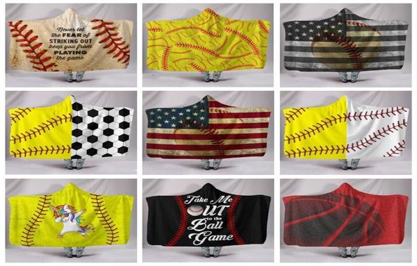 

softball sports cape baseball football sherpa cloak rugby hooded tv blankets soccer 3d bathing towel robes swadding beach shawl 201880177, Black