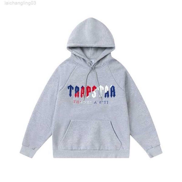 

men's tracksuits casual embroidered men women hoodie trapstar london shooters hooded tracksuit designer sportswear q5wc, Black