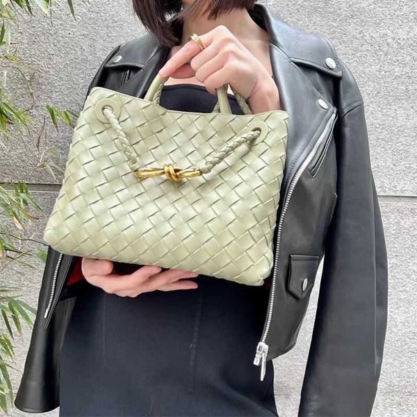 

designer andiamo bag botegas purse summer premium woven handbag metal rope buckle tote one shoulder handheld crossbody large capacity women&