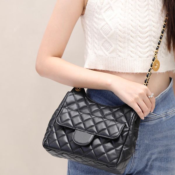 

10a mirror quality leather shoulder bag 22.5 cm chain totes luxury designer selection women's handbags handbag crossbody purses c027