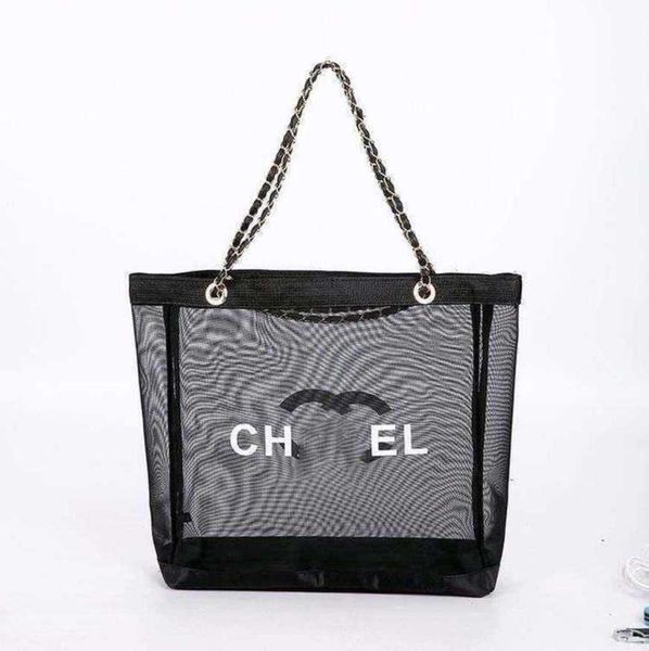 

2023 designer cc cc women chanei bag korean version handbag new mesh women's bag solid color letter shoulder bag fashion chain small ba