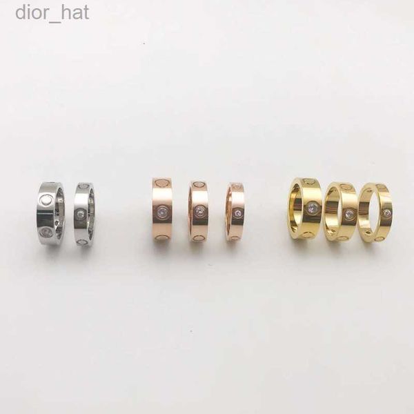 

classic luxury love band ring fashion woman wedding rings 316l stainless steel designer jewelry, Silver