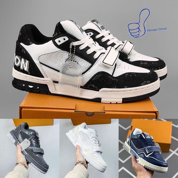 

2023 designer sneaker virgil trainer casual shoes calfskin leather abloh white green red blue letter overlays platform fashion luxury low sn, Black
