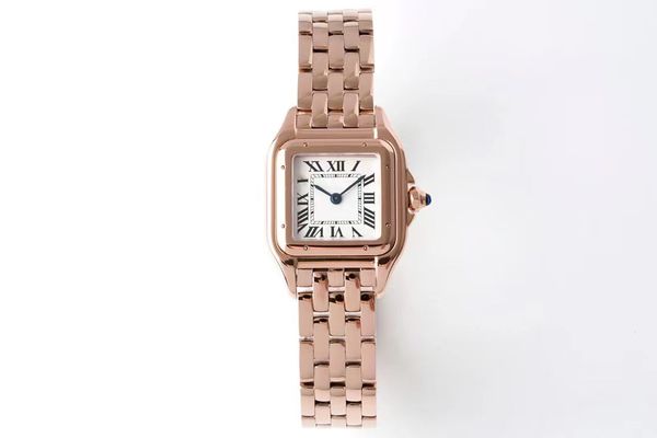 

elegant leopard collection women's panthere craft perfectly blends exquisite wristwatch 27mm 316 precision steel quartz movement watch, Slivery;brown