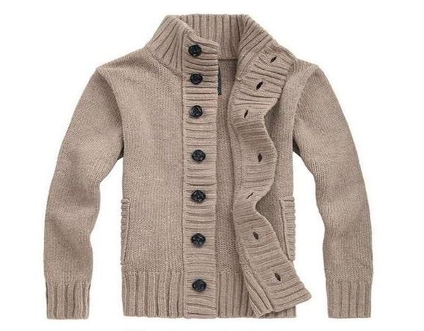 

men039s knit cardigan sweater thick sweater coat korean slim line casual jacket5857864, Black