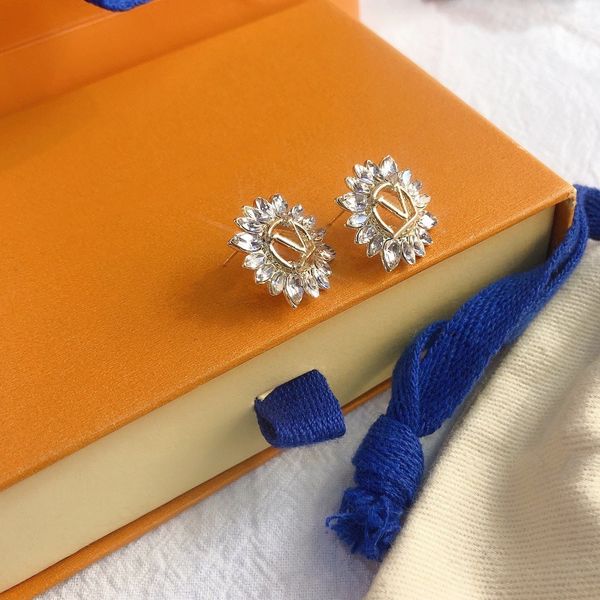 

stud earings earrings for woman gold earring party wedding anniversary gift designer earrings high polished fashion jewelry, Golden;silver