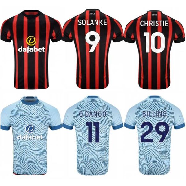 

2023/24 bournemouth soccer jerseys 2024 brooks solanke christie o.dango shirts mens lowe semenyo billing anthony football uniforms, Black;yellow