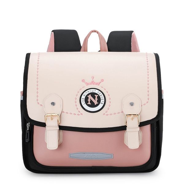 

school bags pupil students schoolbag girls backpack grades 1-3 school bag for boys bagpack mochila escolar waterproof pu square light bag 23