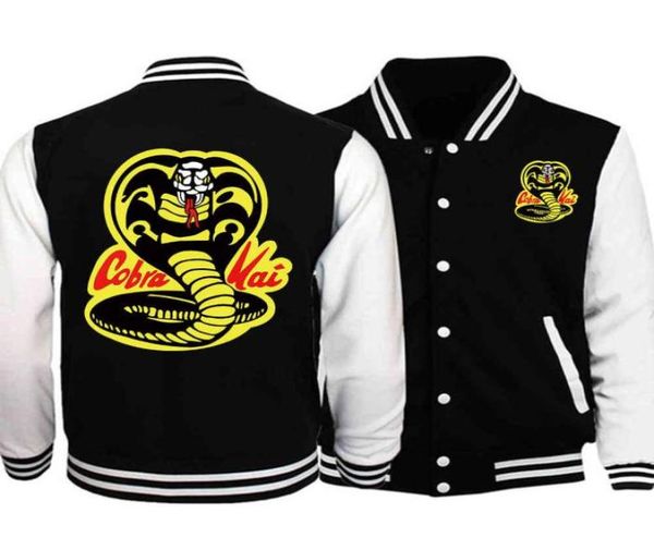 

cobra kai hoodie print sweatshirt hooded coat men039s jacket9236933, Black
