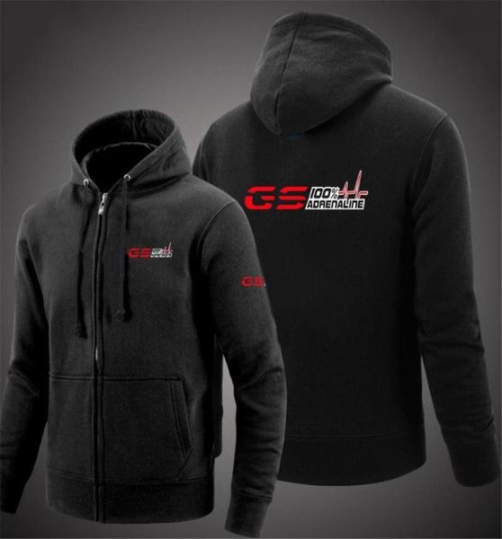 

men039s hoodies sweatshirts 2021 gs adrenaline motorrad biker cotton sweatshirt zipper male 100clothing casual slim fit spor4711773, Black