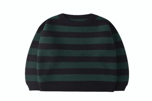 

men039s sweaters 2021 autumn vintage knitted sweater women harajuku casual cotton pullover tate langdon same style green stripe8707773, White;black
