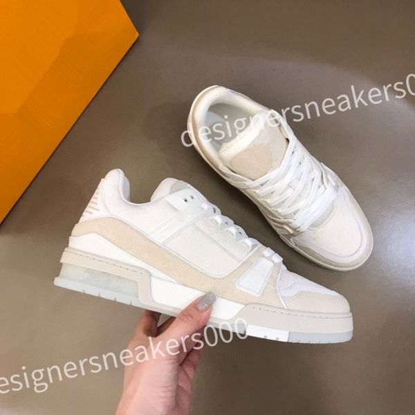 

2023 new luxury sneaker black white casual shoes bicolor calf leather shoes rubber outsole mens designers sneakers rd0803