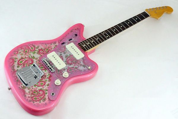 

japan traditional 60s jazzmaster pink paisley electric guitar