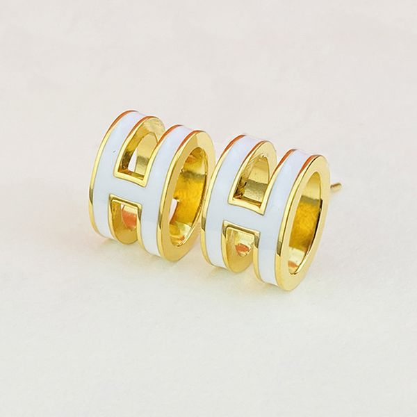 

hoop earrings designer earrings for women letter earings jewelry luxury gold stud earring titanium steel love earing exquisite simple fashio, Golden;silver