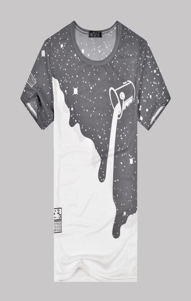 

new mens summer tees plus size oneck short sleeve t shirt milk printed cotton tshirt 3d clothing mxxl golf tshirt9678631, White;black