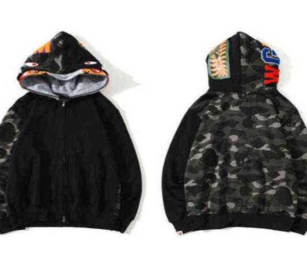

hoodie ba22pe designer sweatshirt ape man camouflage embroidered hooded sweater ins new men039s and women09260556, Black