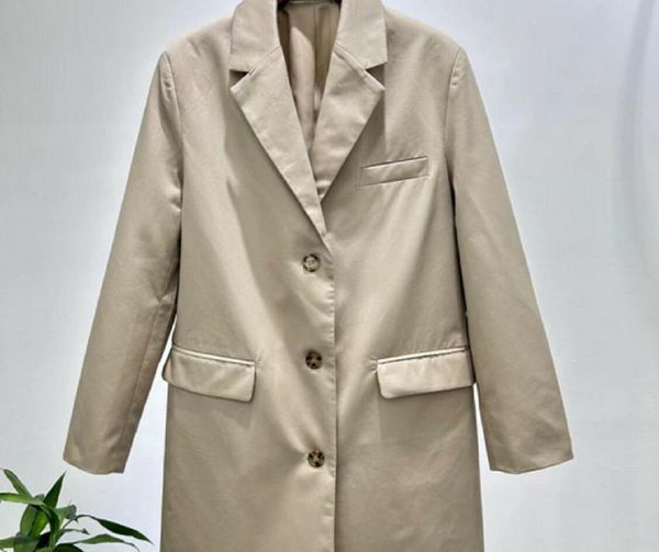 

new toteme long style suit leisure herringbone coat, Black;brown