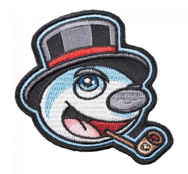 

sewing notions cartoon snowman with hats embroidery patches for clothing kids shirts iron on patch9987164, Black