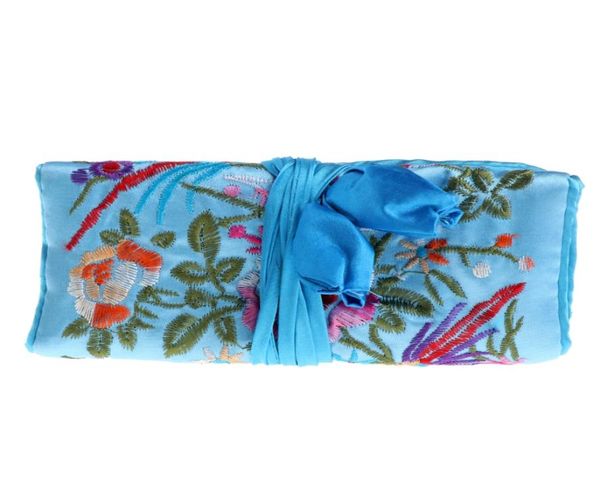 

javrick jewelry storage bags silk embroider tradition pouch purse gifts jewels organizer5772123, Pink;blue