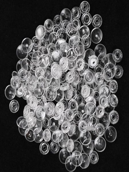 

200 sets clear resin snap buttons plastic snaps fasteners press studs size t5 caps81221483767757, Black