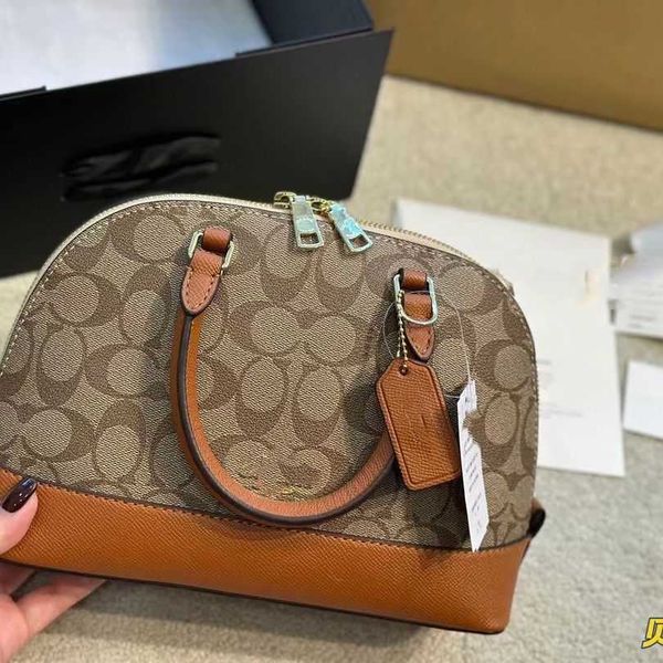 

katy designers bags women's new 2023 fashion genuine leather one shoulder crossbody bag zipper handheld colored shell bag