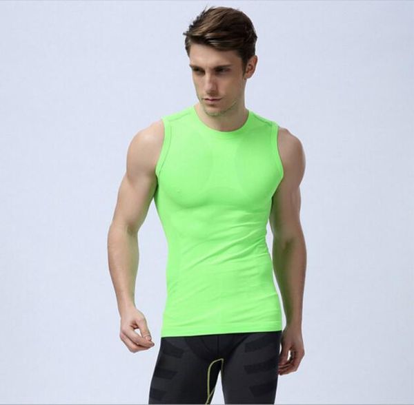 

new green orange summer sleeveless vest comfortable stretch running sports clothing new men models3454756