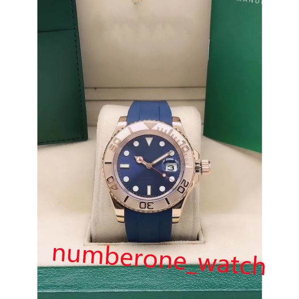 

men's watch yacht style 40mm silver dial master automatic mechanical sapphire glass classic model folding buckle clasp wristwatch water, Slivery;brown