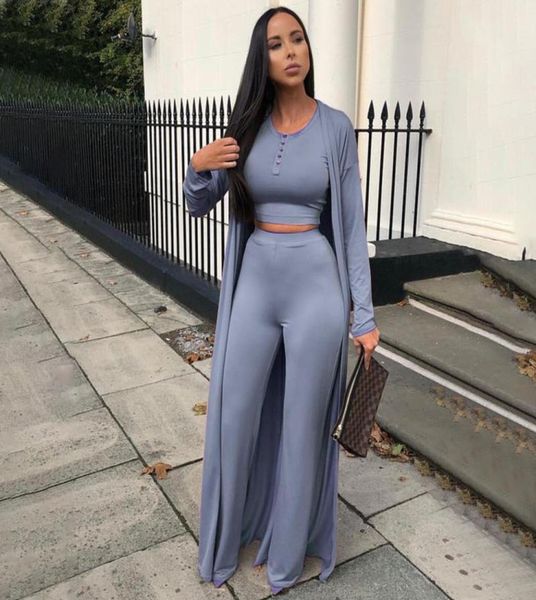 

women039s two piece pants 3 set women loungewear x long cardigan coat cloak outfits elegant straight stretch three leisure 7760754, White