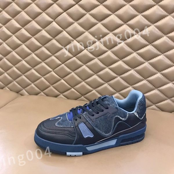 

designer men women match casual shoes fabric effect calfskin reflective sneakers mixed fiber fashion casual shoe rd0803, Black