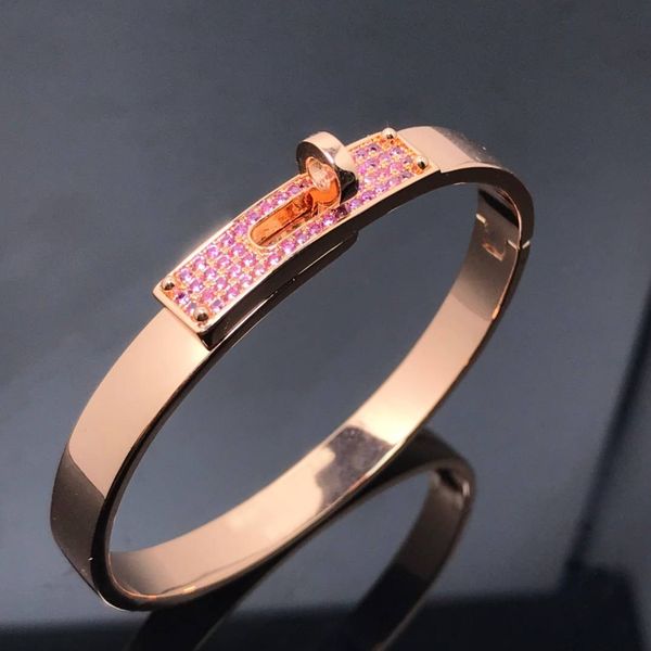 

diamond bracelet designer brand rose gold bangle women titanium steel valentine's day part wedding jewelry gifts, Black