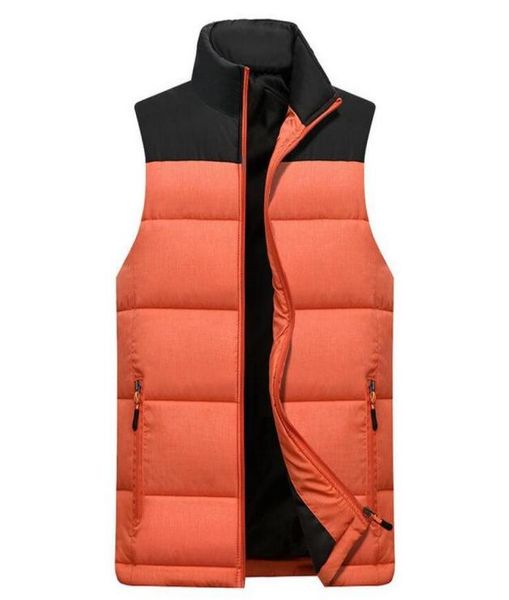 

vxo 2019 brand men vest winter jacket men down vest men039s warm thick coats male cottonpadded waistcoat gilet homme vests8415837, Black;white