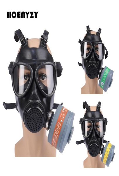 

new arrival anti gas mask painting spray 87 military soviet army chemcial silicone respirator fire exercise cs full face mask5240389, Black;white
