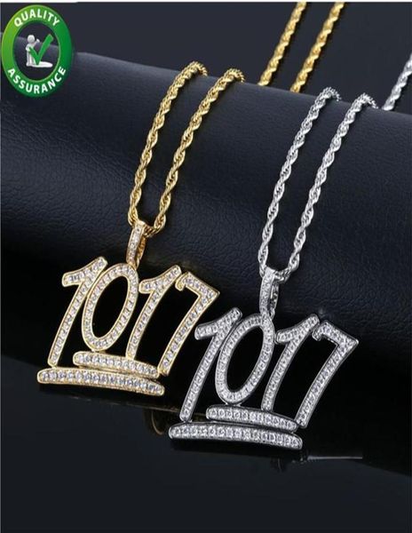

mens jewelry hip hop iced out 1017 pendant diamond cz bling shiny creative mens gold chain pendants luxury designer necklace acces6222717, Silver