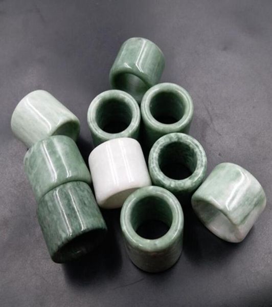 

20mm23mm natural nanyang lushan jade finger ring men039s ring67670231316691, Silver